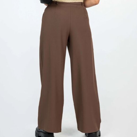 Princess Polly Petite Archer Pants Size 8, Brown - Picture 2 of 3
